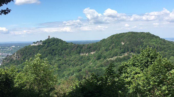 Drachenfels et Wolkenburg, vue due Breiberg