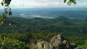 Ölberg, Siebengebirge, Königswinter, vue vers le sud