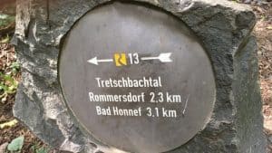 Poteau indicateur Tretschbachtal