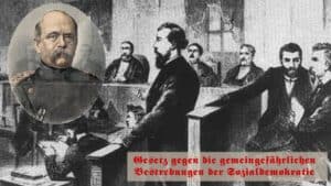Èpoque de Bismarck, procès contre les socialistes Liebknecht et Bebel