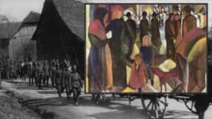 Grande Guerre, "Adieu", le dernier tableau d'August Macke, troupes allemandes en France