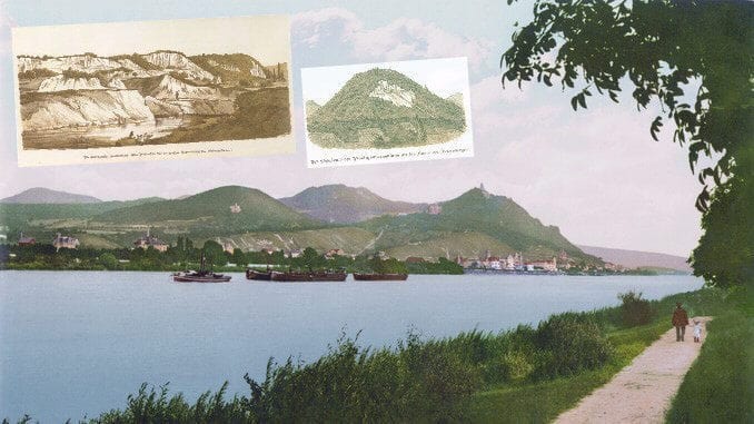 Rhin et Königswinter vers 1900, carrières